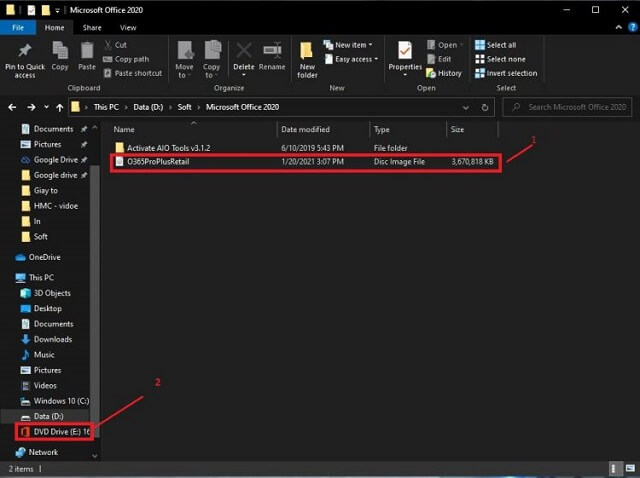 Giải nén file vừa tải về
